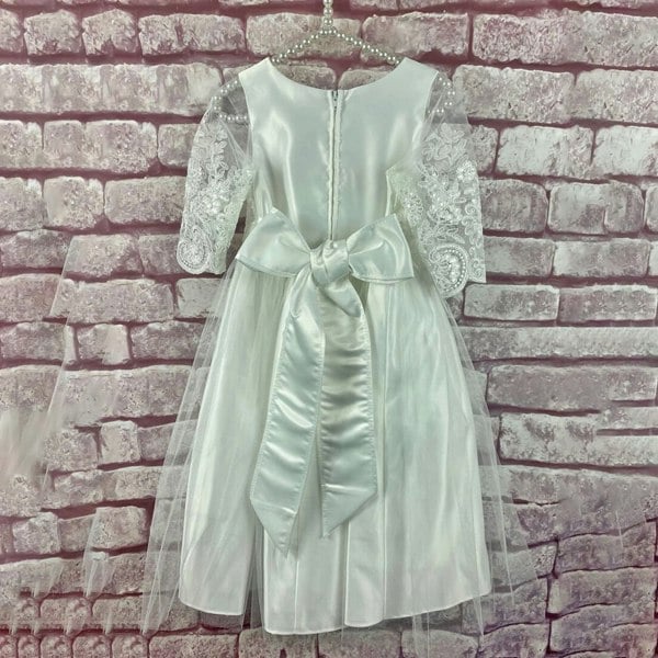 Rear of Harlow Dress by UK Flower Girl Boutique