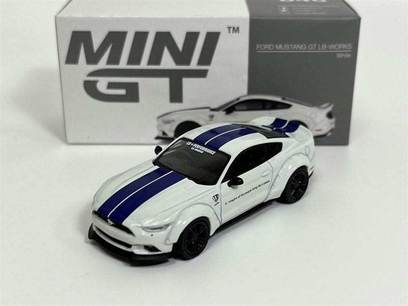 Mini GT Ford Mustang GT LB Works White RHD 1:64 Scale MGT00646R