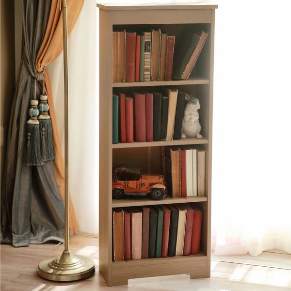 Core Products Freya Low Narrow 4-Shelf Bookcase