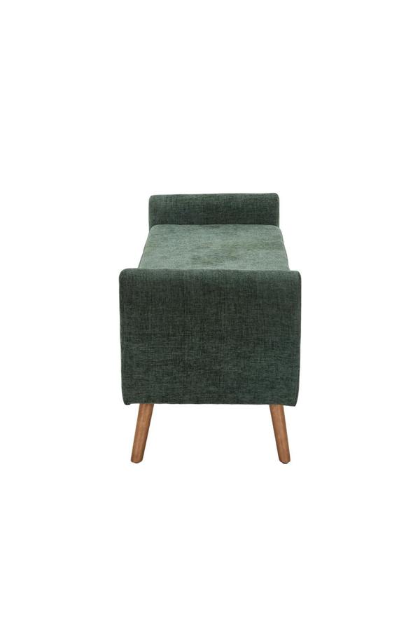 Living and Home Chenille Upholstered Storage Bench
