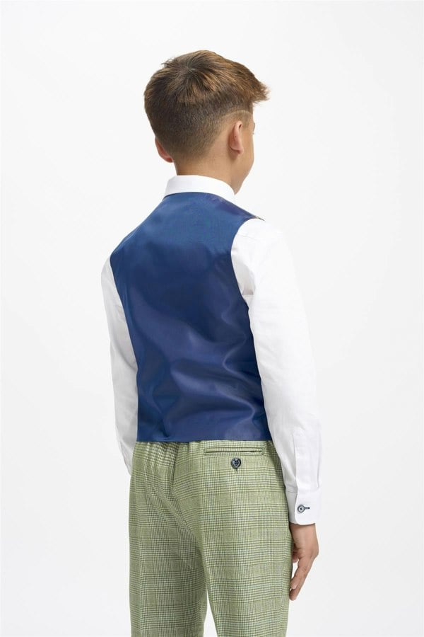 Boys Caridi Sage Waistcoat Back