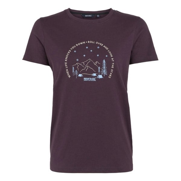 Regatta Women's Filandra IX Look At The Stars T-Shirt - Deep Plum