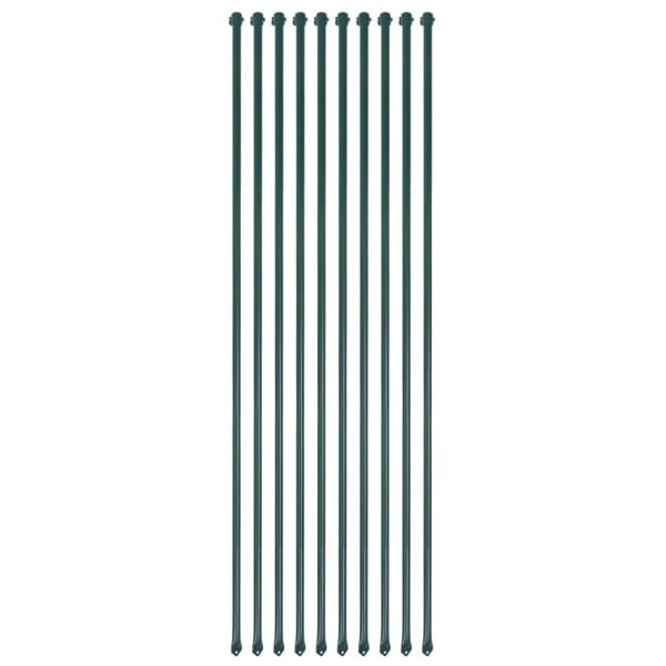 Berkfield Garden Posts 10 pcs 1.5 m Metal Green