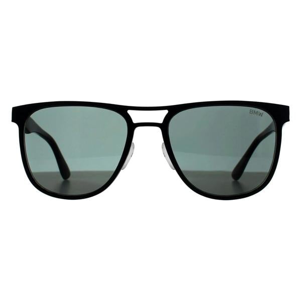 BMW Sunglasses BW0042-H 02R Matte Black Green