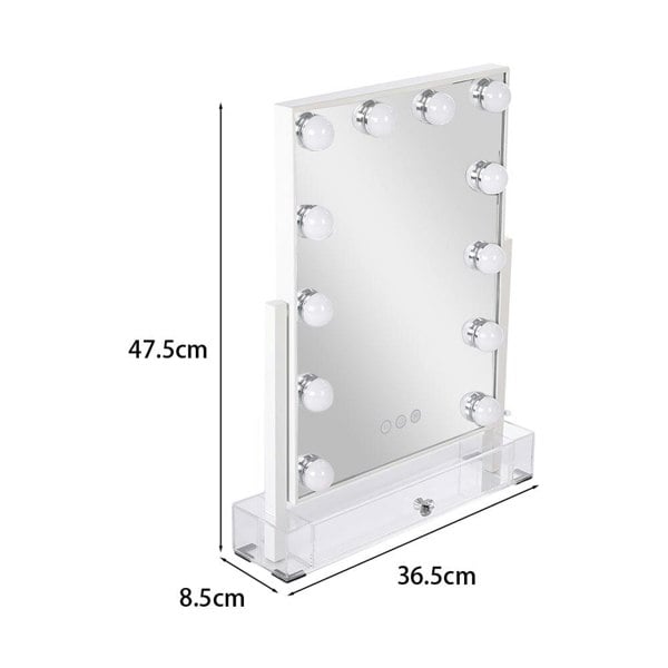 Rectangular Hollywood Vanity Makeup Mirror Living and Home
