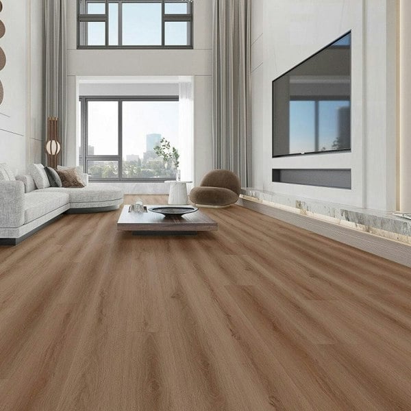 PVC Wooden Self-adhesive Laminate Flooring Planks for Home Decor Living and Home