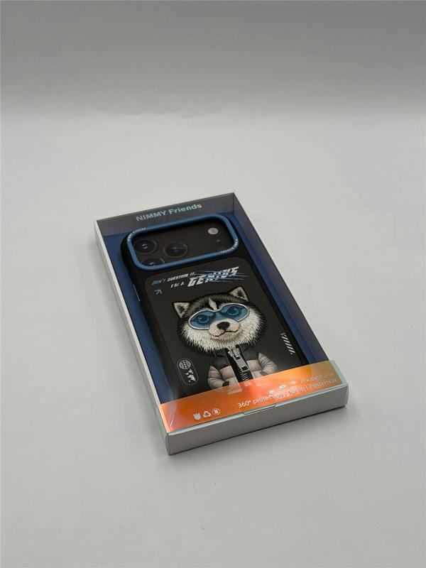 Nimmy Friends Nimmy Cool & Cute 2.0 Husky Case with MagSafe for iPhone 17 Pro Max 6.9" Grey Blue - N-KMLL-IP17-PRO-MAX-017-A