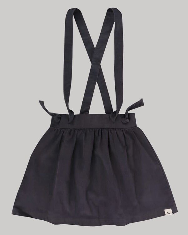 organic cotton Black Corduroy Bracer Skirt - image 1