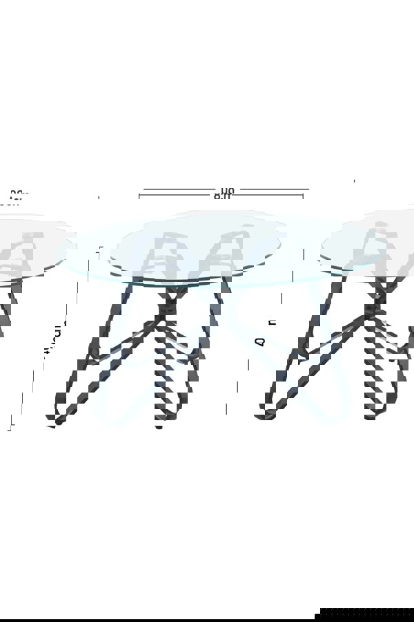 Living and Home Round Coffee Table Modern Sofa Side Table