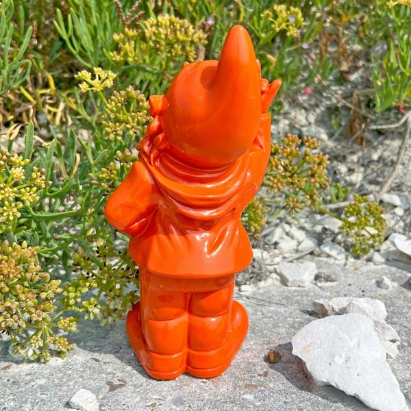 Stoobz Orange Middle Finger F**k You Garden Gnome 20cm
