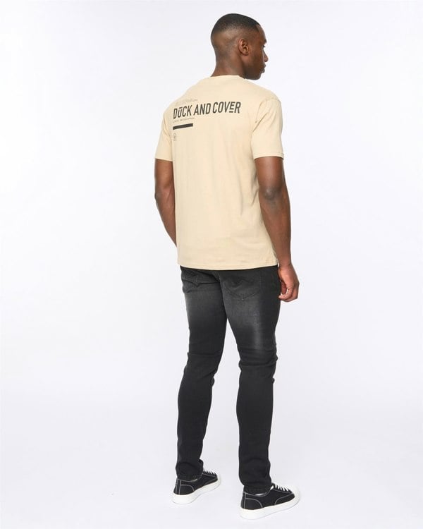 Duck and Cover Heningys T-Shirt Greige