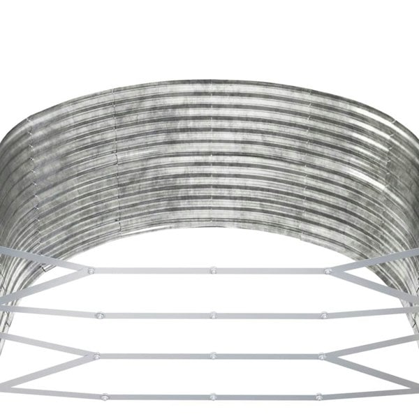 Berkfield Garden Raised Bed Silver 447x140x68 cm Powder-coated Steel