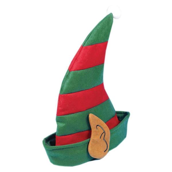100pcs Elf Hat with Ears Red and Green Christmas Fancy Dress Costume Accessory for Festive Wear image 3