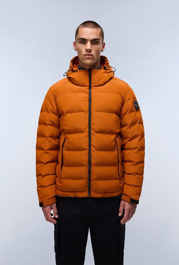 Napapijri Terez Puffer Jacket -  Orange Pumpkin