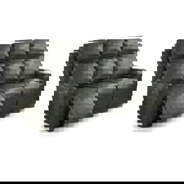 Furnishings For Less Barcino Leather Look Electric Reclining Sofa Suite 3 + 2 USB Charging