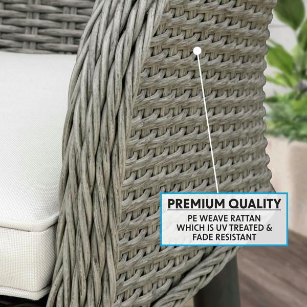 Dellonda DG76 Dining Chairs Action shot - premiun - rattan