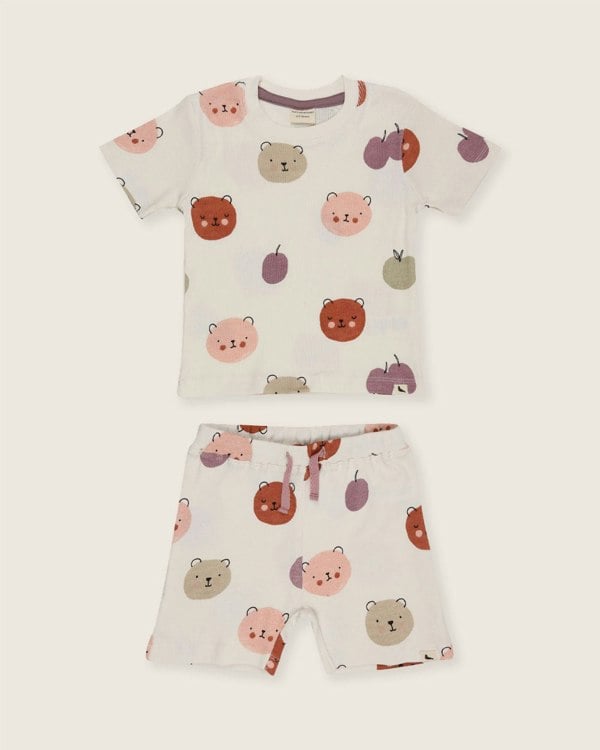 Organic cotton kids t-shirt and shorts set