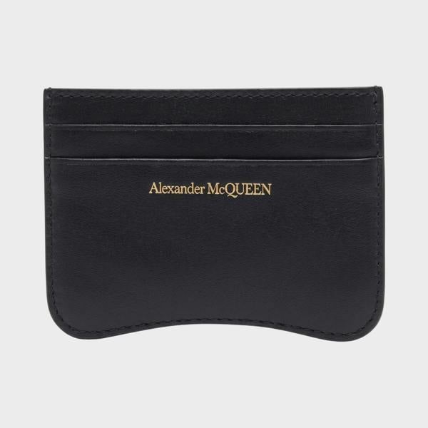Alexander McQueen Logo Card Holder Black