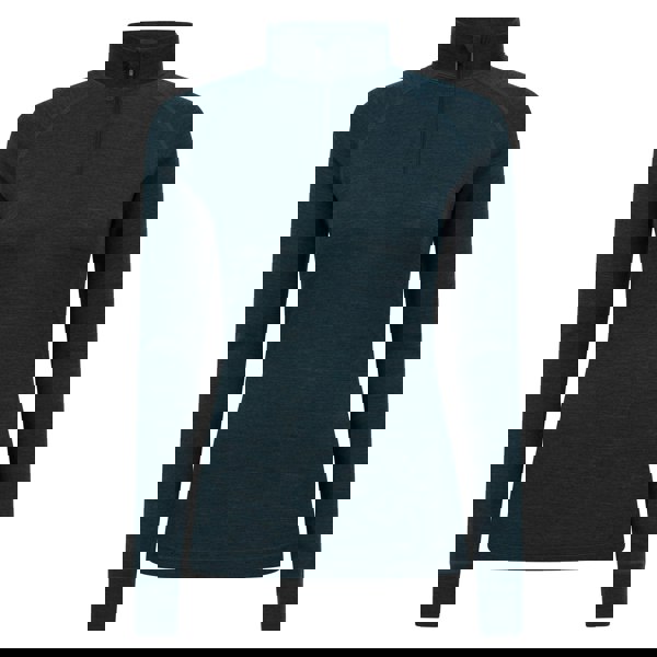 Mountain Warehouse Women's Merino Wool Zip Neck Thermal Top - Teal