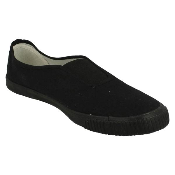 Spot On Childrens Unisex Spot On Slip On Plimsolls Gusset Plims