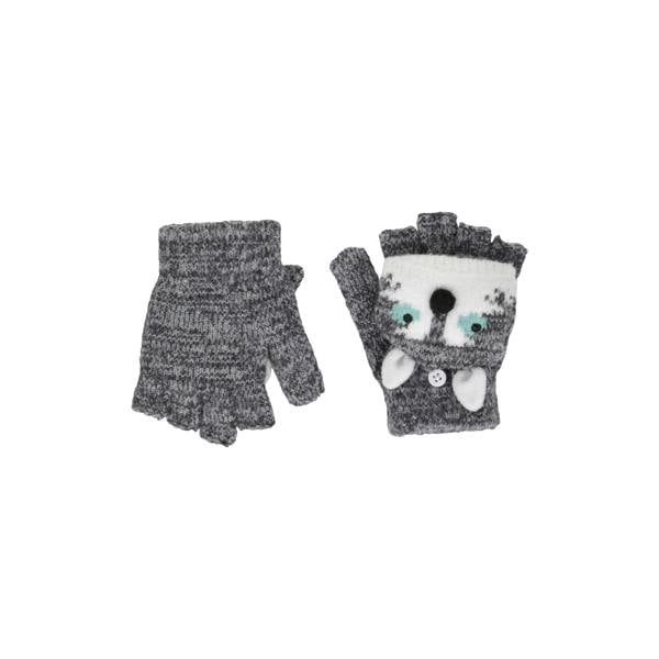 Mountain Warehouse Childrens/Kids Wolf Gloves - Grey - 