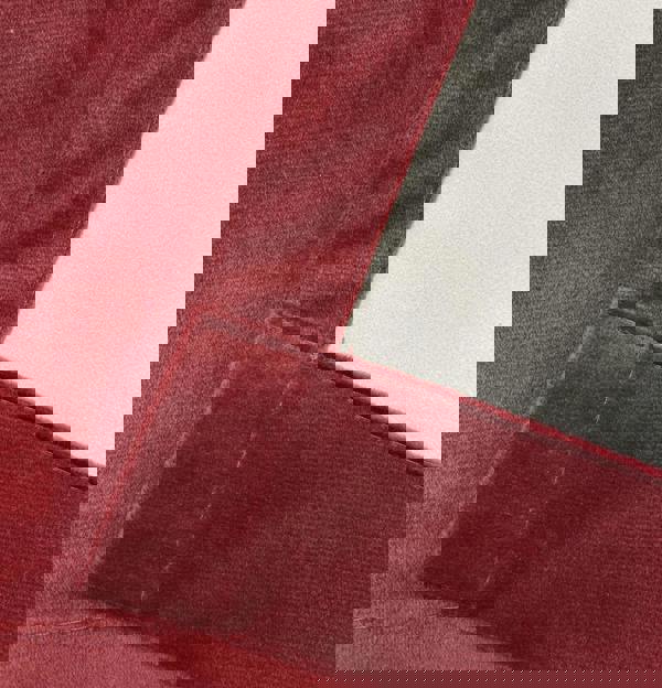 Enhanced Living Red 100% Blackout Luxury Supersoft Velvet Thermal Tape Top Curtains for Living Room & Bedrooms