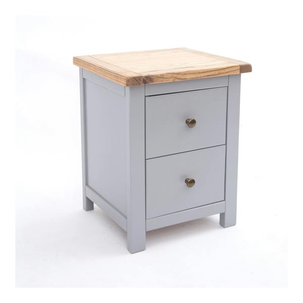 Cabinet Bits Mirano 2 Drawer Bedside Table