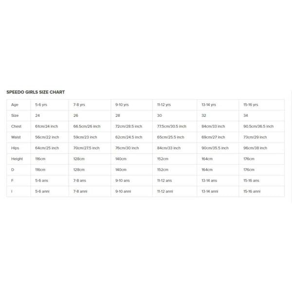 Speedo girls medley logo medalist swimsuit black pink size chart