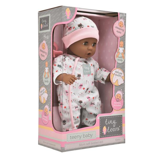 Tiny Tears 12" (30cm) Teeny Baby Doll - Black