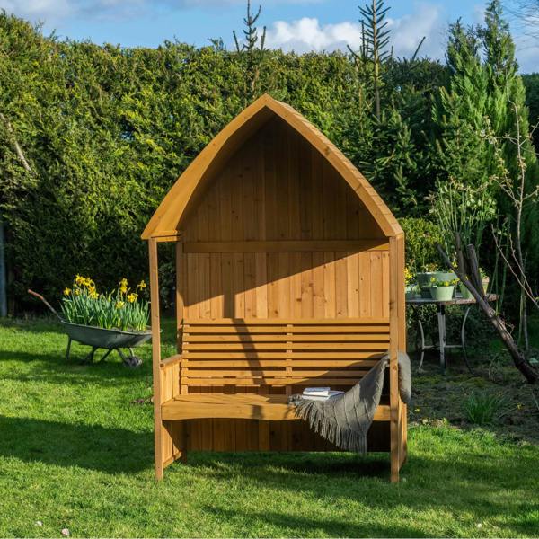 The Garden Marketplace Garden Arbour with Integral Bench