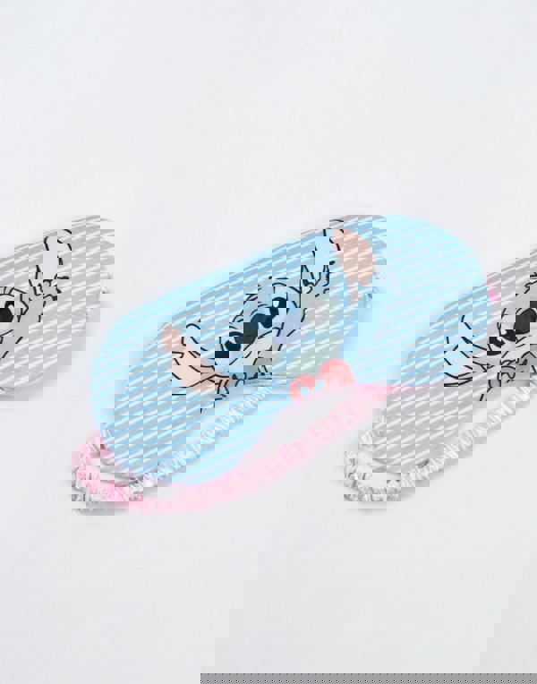 Disney Unisex Blue Stitch Hot Water Bottle With Eye Mask and Socks (One Size)