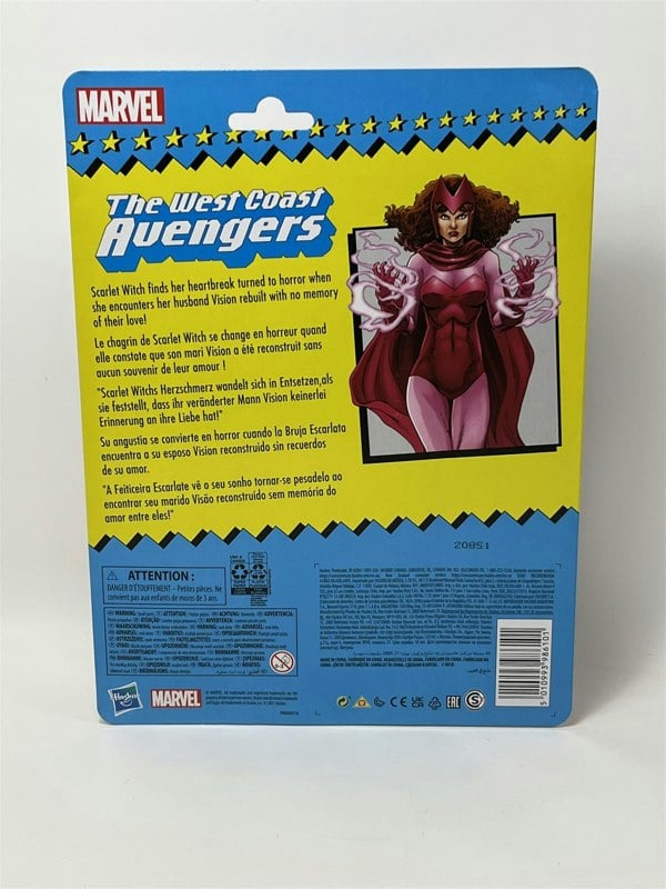 scarlet witch the west coast avengers marvel 6.25 inch figure hasbro f5884