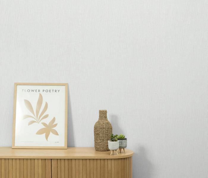 Linen Drift  - Blown vinyl in white
