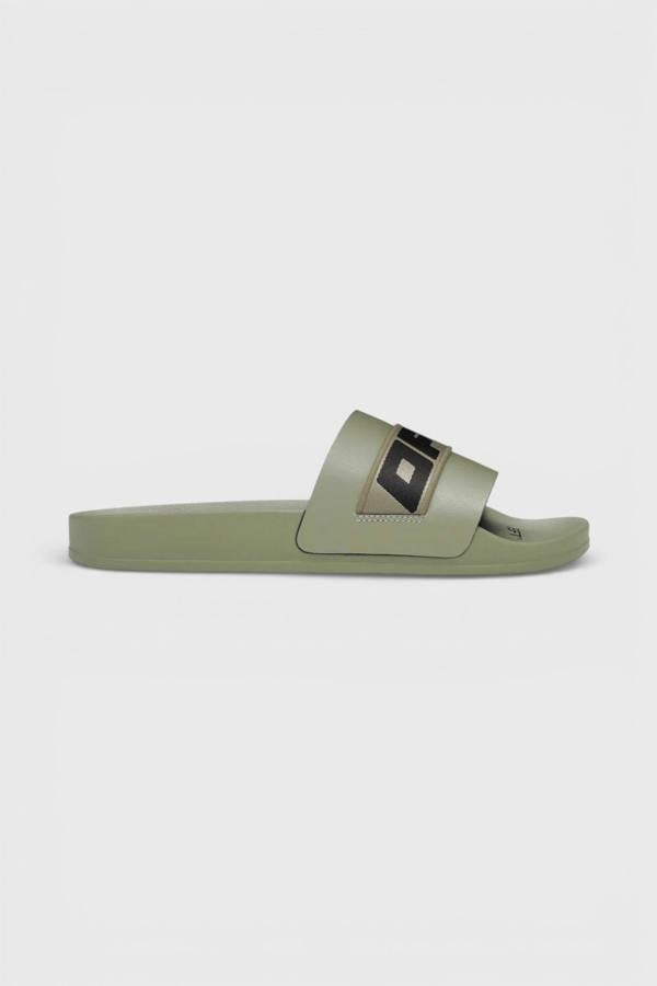 Off-White Industrial Belt Slider Mud Black