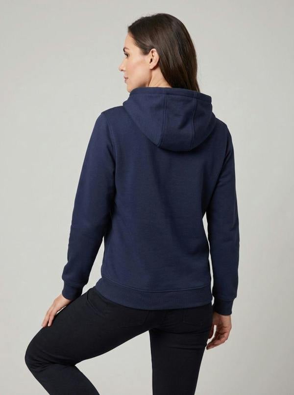 Anniou Women's Navy Blue Zip Heated Hoodie
