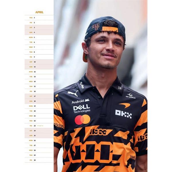 Lando Norris A3 Calendar 2027, Wall Calendars, Month To View, Sports, Gift