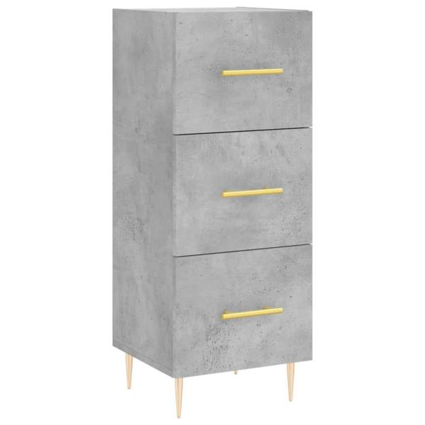 Berkfield Highboard Concrete Grey 34.5x34x180 cm Engineered Wood