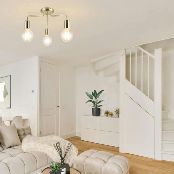 COSYLYTE Fraser 3 Light Metal Ceiling Flush Light