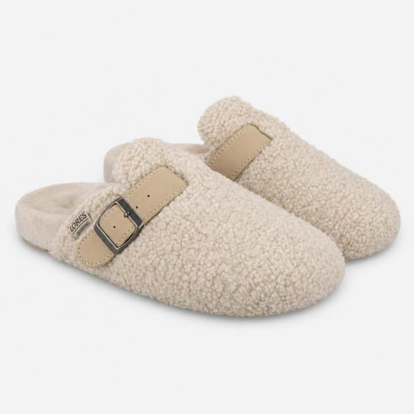 Totes BORG CLOG SLIPPER Mules Mules   in  Cream