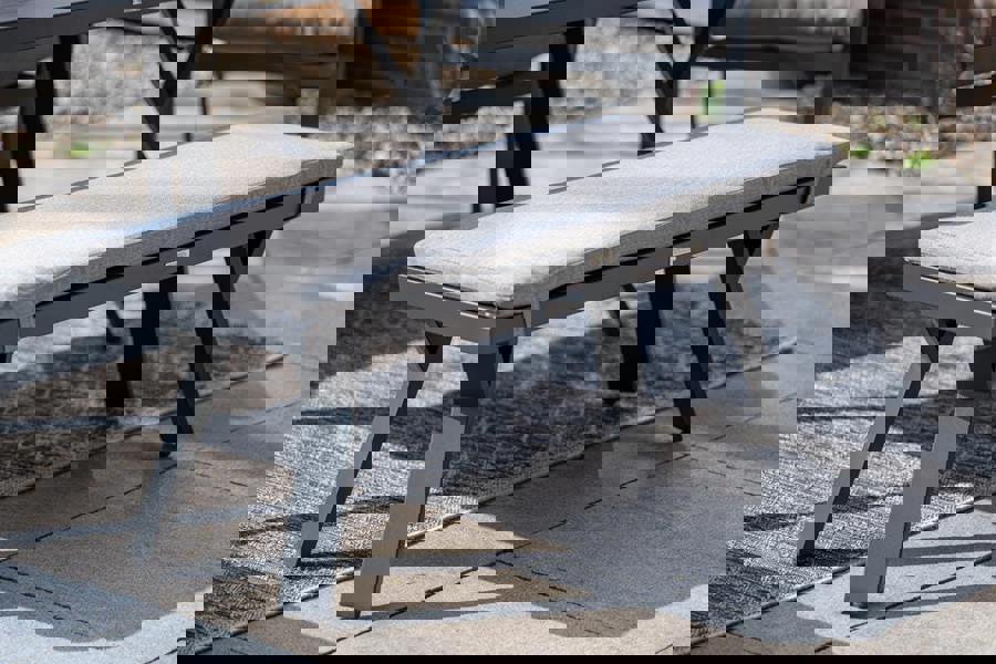 Garden Impressions Sergio - Lounge & Dining Corner Sofa, with Table, Bench and Optional Chair - Light Grey Cushions