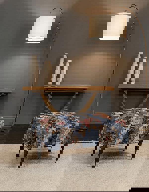 Damask Upholstered Footstool Ottoman Bench – Handmade Stylish Seating & Storage - ISTOOLS