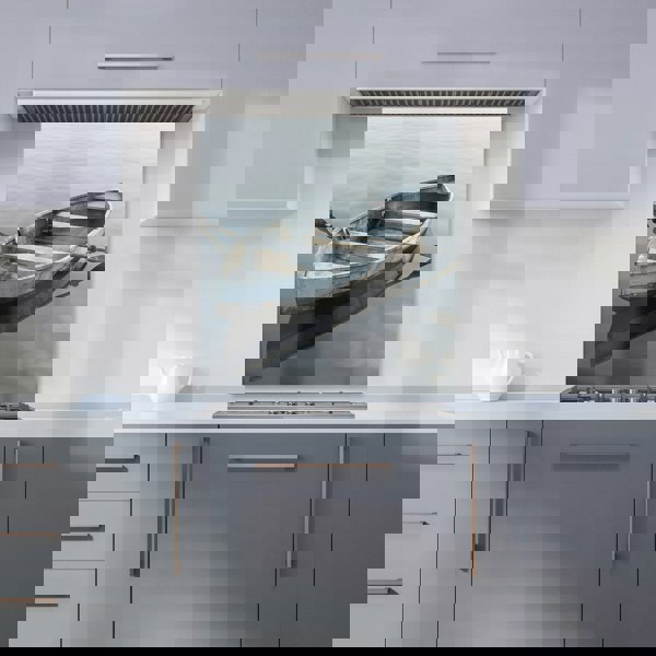 Warren Reed - Designer Boat On The Lake Kitchen Splashback