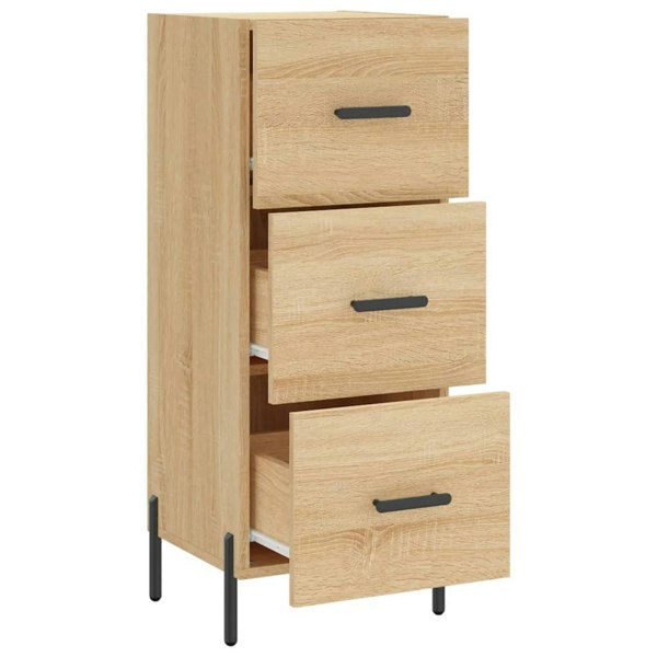 Berkfield Sideboard Sonoma Oak 34.5x34x90 cm Engineered Wood