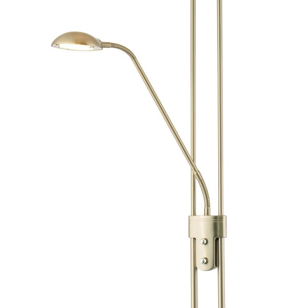 LED Mother and Child Floor Lamp in Satin Nickel with Rotary Dimmer Switches Image 4