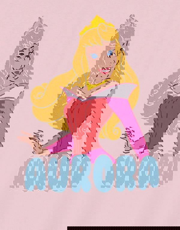 Disney Girls Pink Aurora Short Sleeved T-Shirt