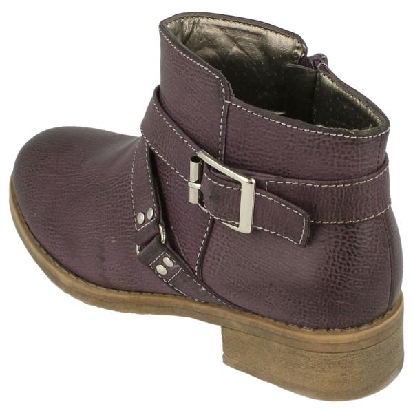 Spot On Girls Spot On Buckle Strap Ankle Boots