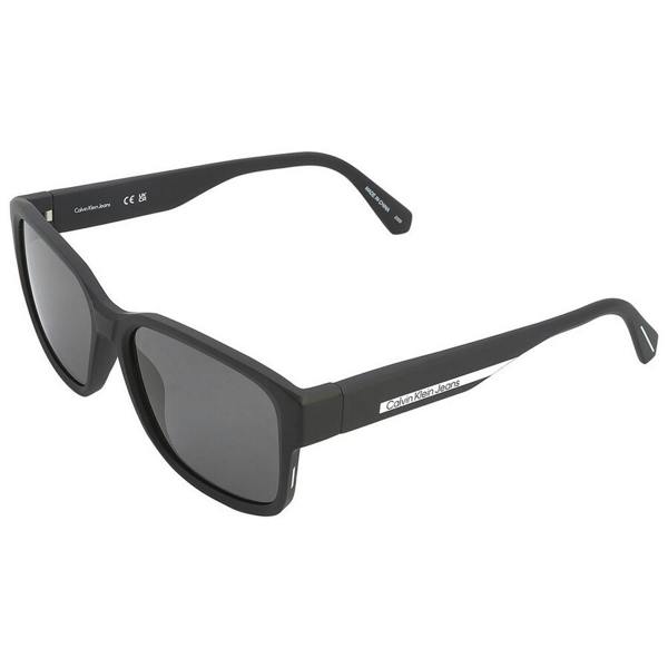Calvin Klein Mens Rectangular Sunglasses - Black/Grey - 