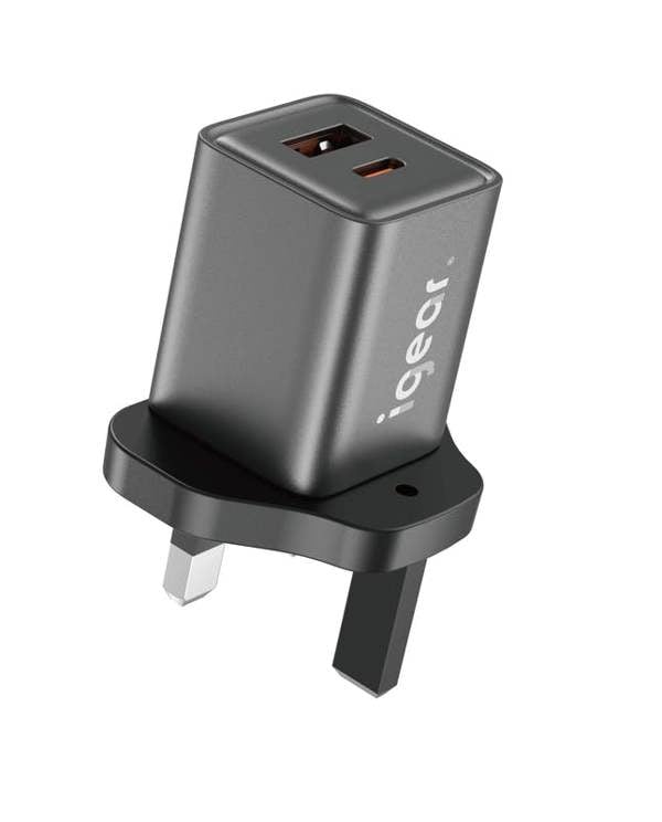iGear PD + USB 30W GAN Mains Charger