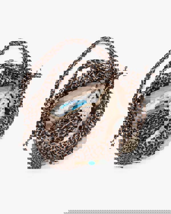 Tiba + Marl Luna Drawstring Changing Tote Leopard Print