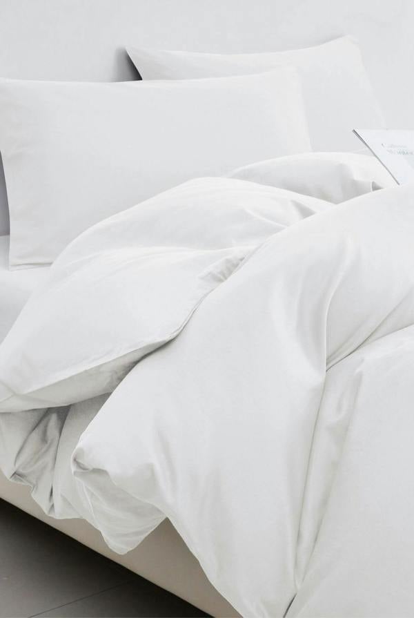 Ezysleep 100% Egyptian Cotton White Duvet Cover Set